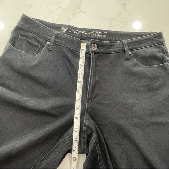 Coldwater Creek Natural Fit Bootcut Leg Denim Super Dark Blue Jeans - Like New - Picture 10 of 13